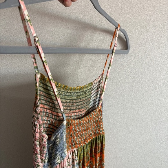 Jen's Pirate Booty Free People Small Smock Wild Side Floral Patchwork Midi Dress - Picture 6 of 12